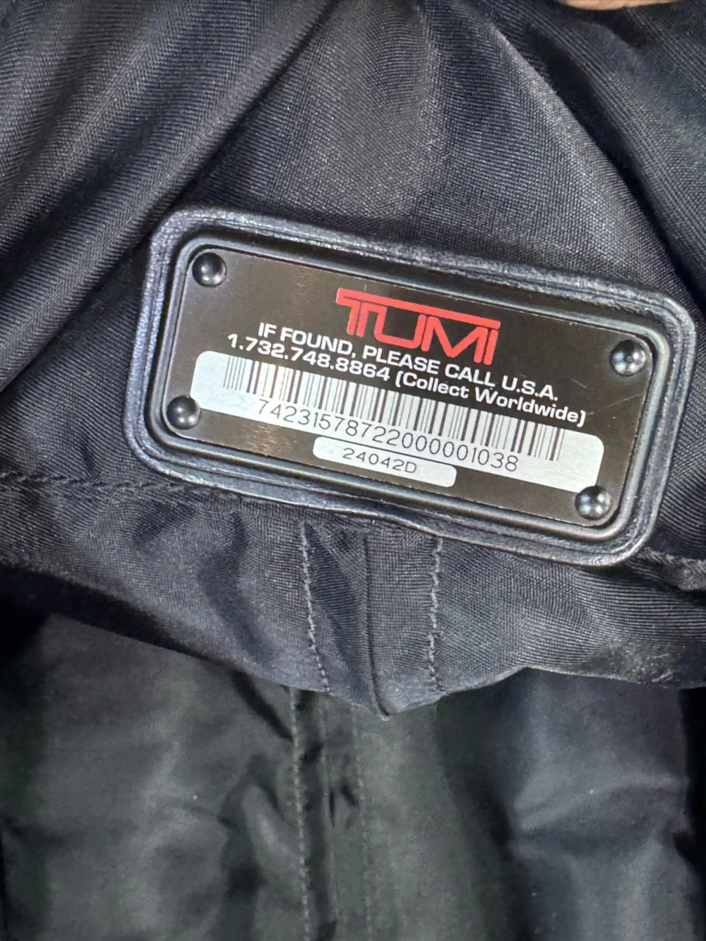 Tumi black rolling